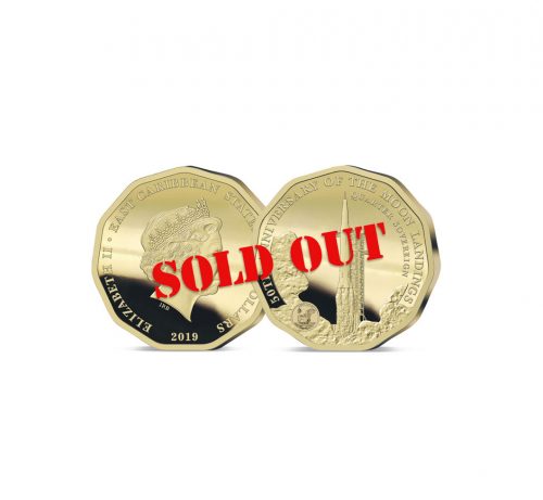 The 2019 Moon Landing 50th Anniversary Gold Quarter Sovereign - SOLD OUT