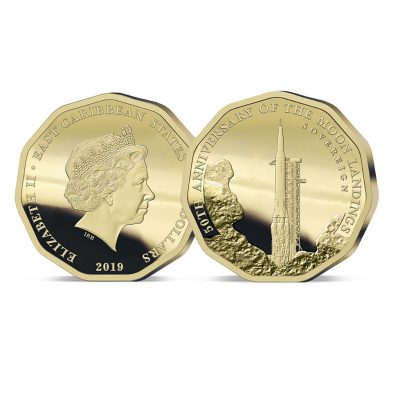The 2019 Moon Landing 50th Anniversary Gold Sovereign