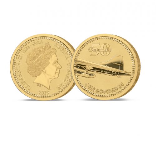 Image of The 2019 Concorde 50th Anniversary Gold Sovereign