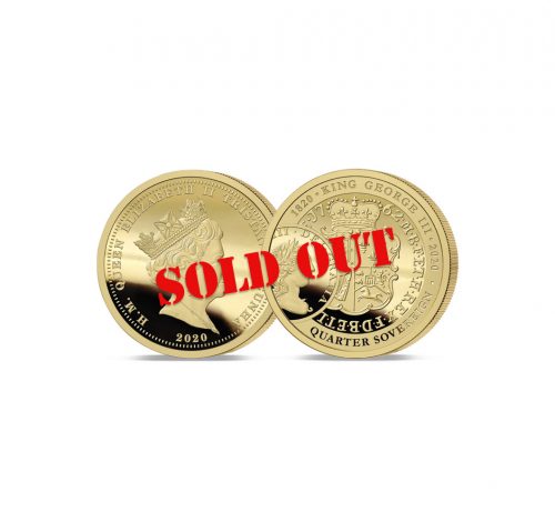 King George III 200th Anniversary Gold Quarter Sovereign SOLD OUT