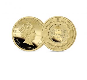 The 2018 Sapphire Coronation Jubilee Gold £50 Sovereign