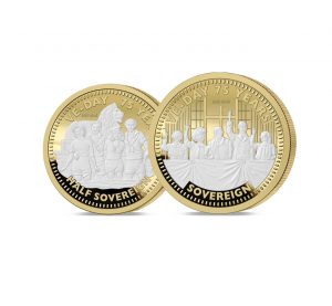 The 2020 VE Day 75th Anniversary Gold Half and Full Sovereign Set