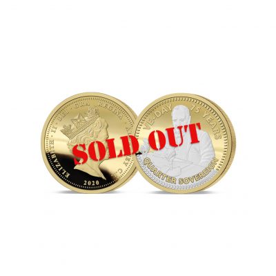 The 2020 VE ay 75th Anniversary Gold Quarter Sovereign - SOLD OUT