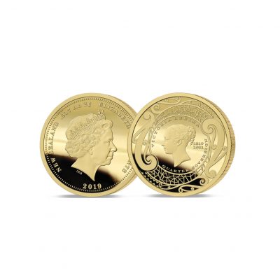 Image of The 2019 New Zealand's First Ever Gold Quarter Sovereign