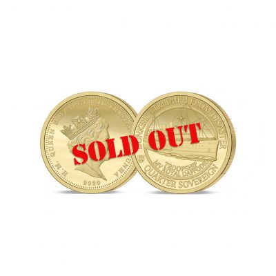 The Dunkirk 80th Anniversary Gold Quarter Sovereign SOLD OUT