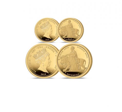 The 2019 Queen Victoria 200th Anniversary 24 Carat Gold Half and Full Sovereign Set