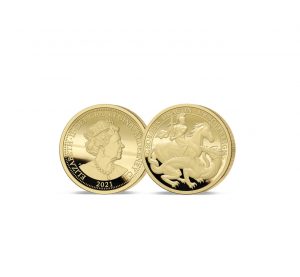 The 2021 George and the Dragon 200th Anniversary Gold One-Eighth Sovereign