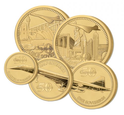 The 2019 Concorde 50th Anniversary Gold Definitive Sovereign Proof Set