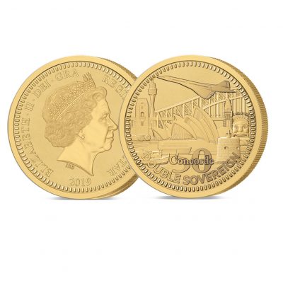 The 2019 Concorde 50th Anniversary Gold Double Sovereign