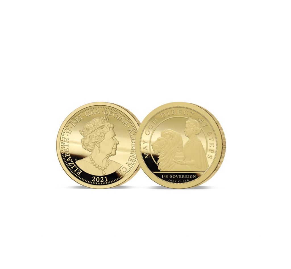 The 2021 Queen's 95th Birthday 24 Carat Gold One-Eighth Sovereign