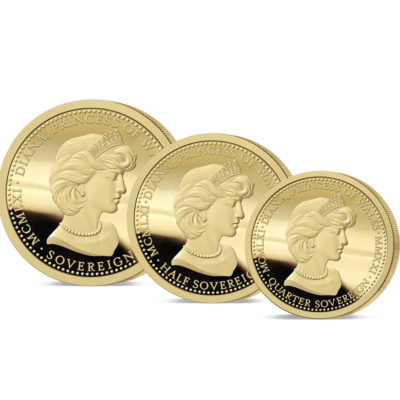 The 2021 Diana 60th Birthday Gold Prestige Three Coin Set Set