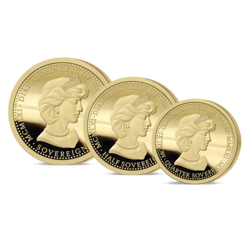 The 2021 Diana 60th Birthday Gold Prestige Three Coin Set Set
