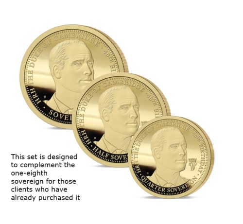 The 2022 Prince William 40th Birthday Gold Prestige Infill Sovereign Set