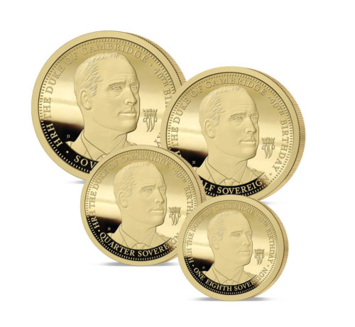 The 2022 Prince William 40th Birthday Gold Prestige Sovereign Proof Set