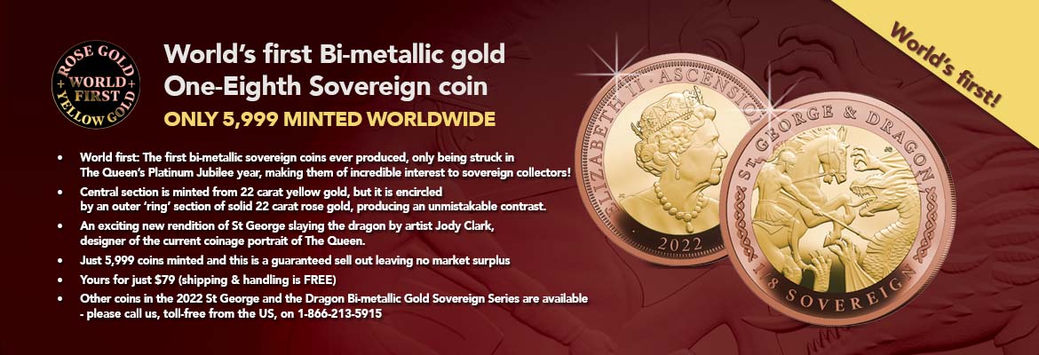 St George and the Dragon Bi-Metallic Gold Sovereign Range