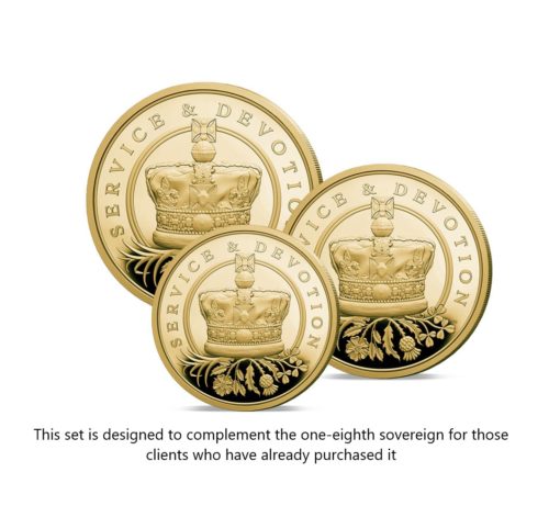 The 2022 Queen Elizabeth II Tribute Gold Prestige Infill Sovereign Set