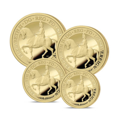 The 2023 Queen Elizabeth II Coronation Anniversary Gold Prestige Sovereign Set