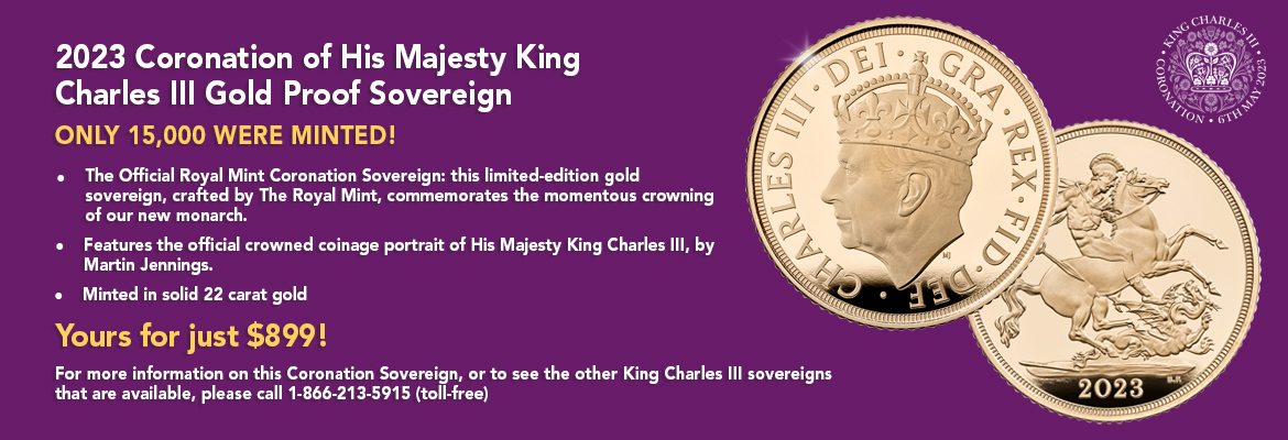 The 2023 Coronation of His Majesty King Charles III Gold Proof Sovereign