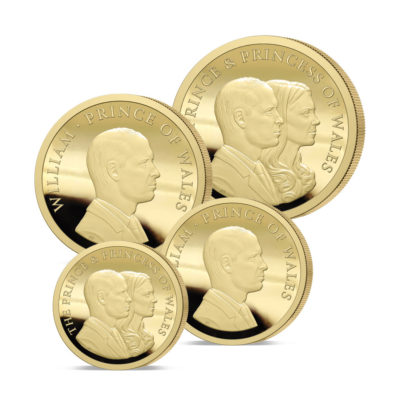 The 2023 Prince and Princess of Wales Gold Prestige Sovereign Proof Set