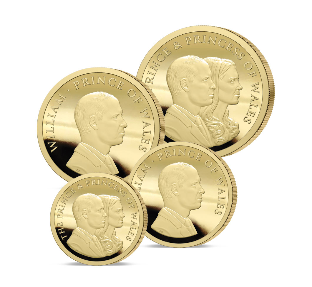 The 2023 Prince and Princess of Wales Gold Prestige Sovereign Proof Set