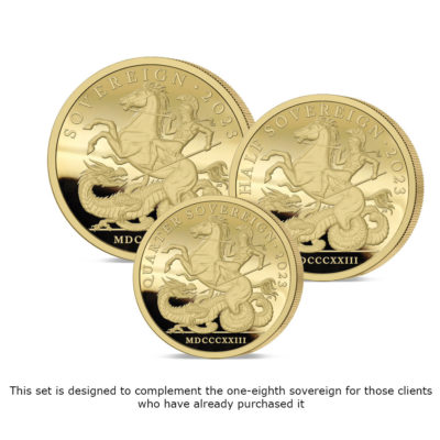 The 2023 Double Sovereign 200th Anniversary Gold Prestige Infill Sovereign Set