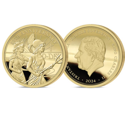 The 2024 D-Day 80th Anniversary Gold Double Sovereign