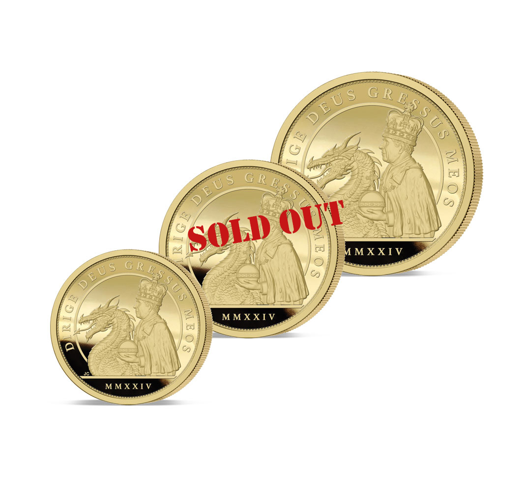 The 2024 King Charles and the Dragon Gold Fractional Sovereign Set Sold Out