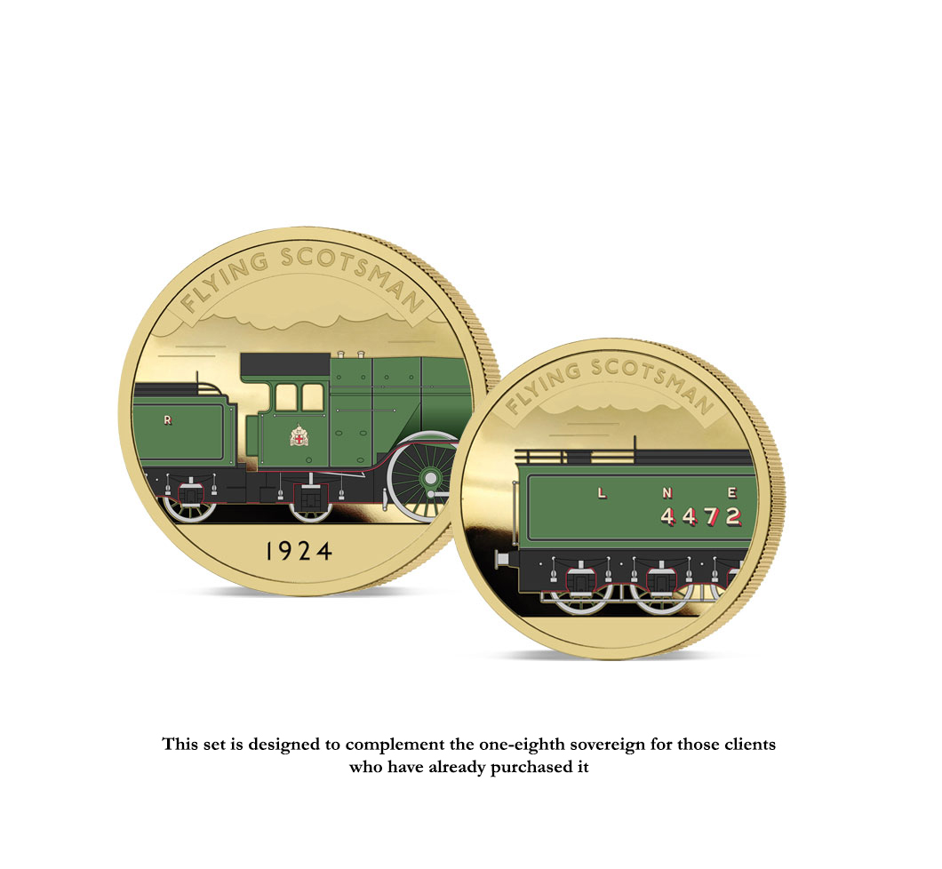 The 2024 Centenary of Flying Scotsman 4472 Gold Fractional Infill Sovereign Set