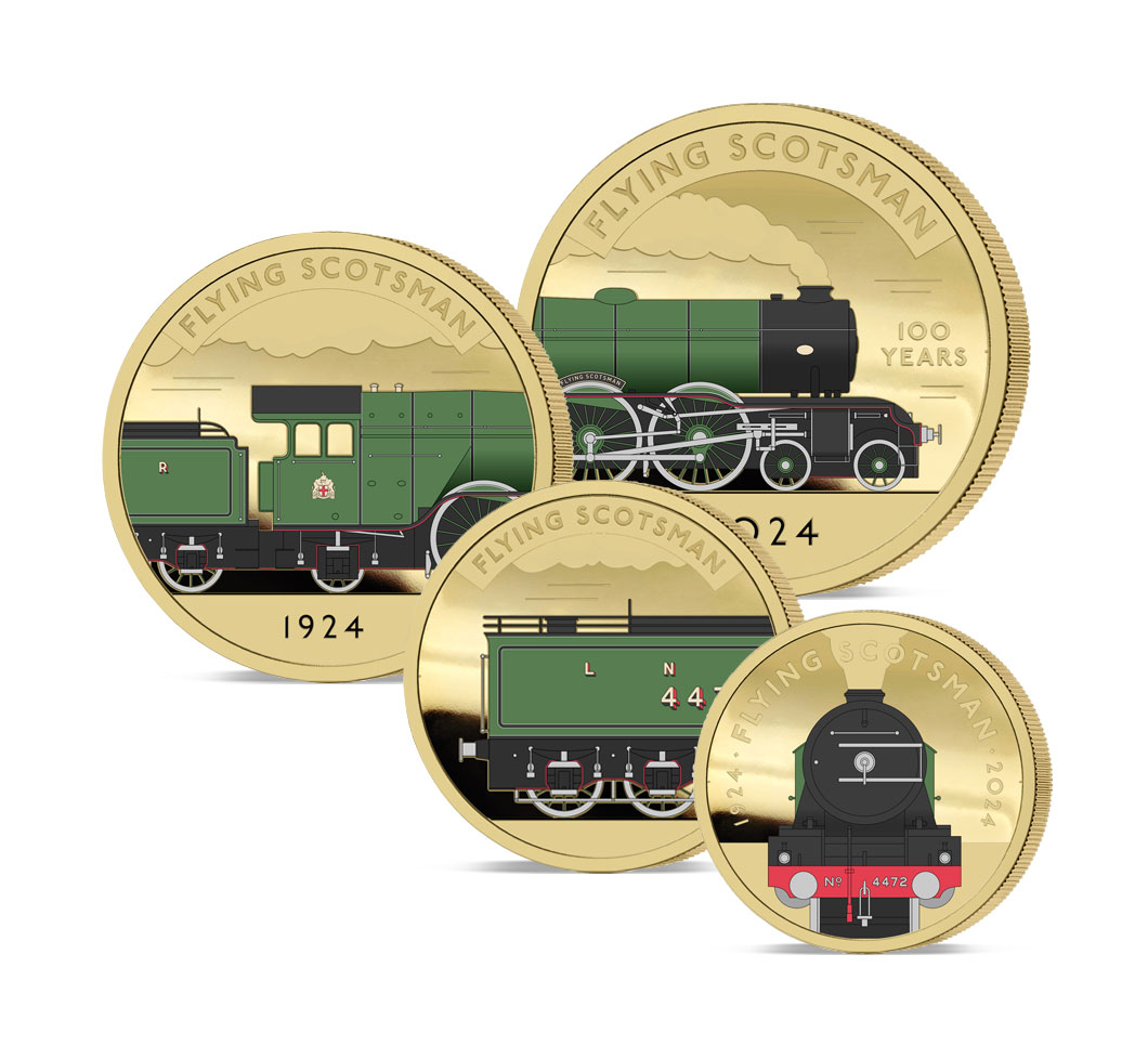 The 2024 Centenary of Flying Scotsman 4472 Gold Prestige Sovereign Proof Set