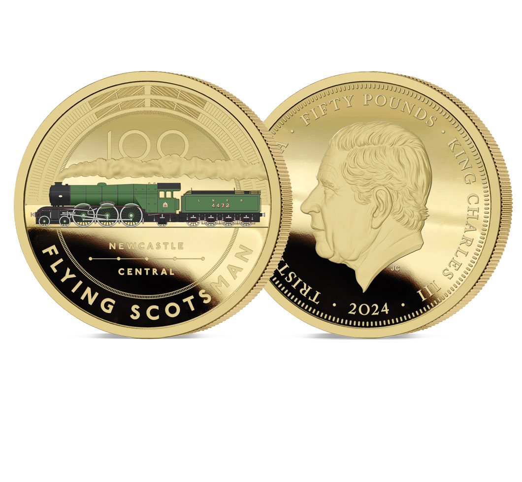 The 2024 Centenary of Flying Scotsman 4472 Gold Fifty Pound Sovereign