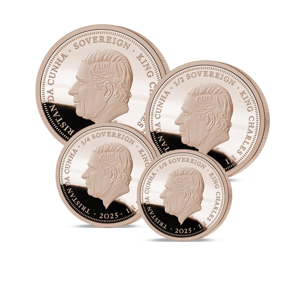 The 2025 St George Rose Gold Prestige Sovereign Proof Set Obverse