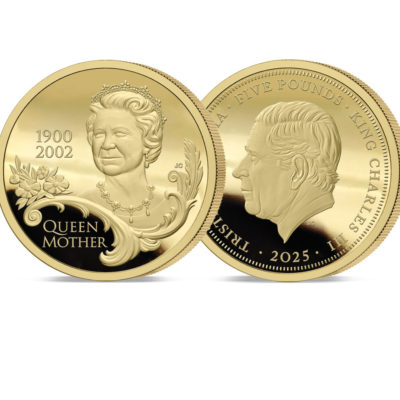 The 2025 Queen Mother 125th Anniversary Gold Five Pound Sovereign