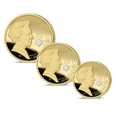 The 2025 Princess Royal 75th Birthday Gold Fractional Sovereign Set