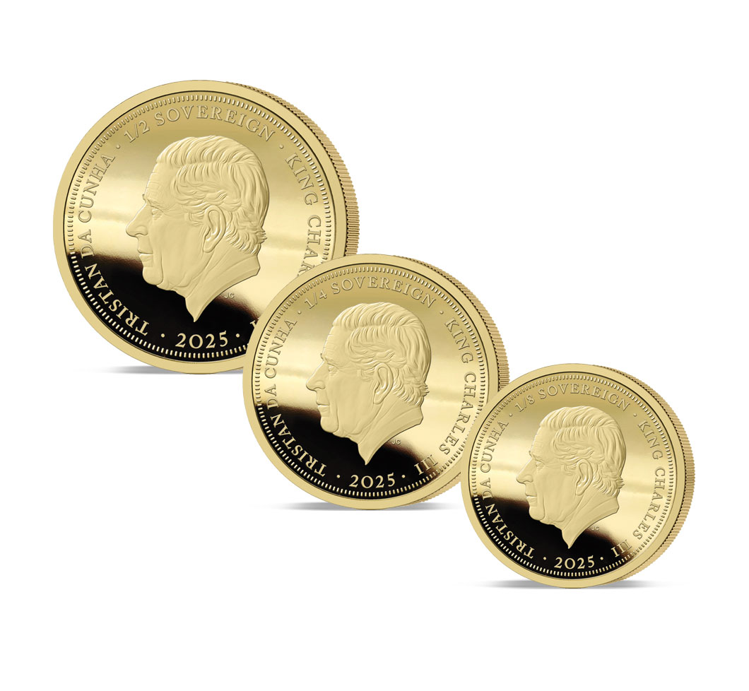 The 2025 Princess Royal 75th Birthday Gold Fractional Sovereign Set Obverse