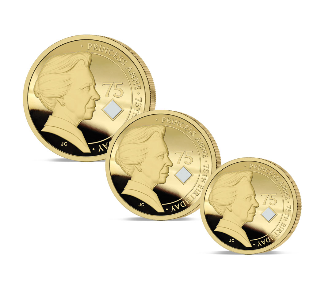 The 2025 Princess Royal 75th Birthday Gold Fractional Sovereign Set
