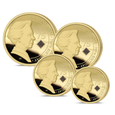 The 2025 Princess Royal 75th Birthday Gold Prestige Sovereign Proof Set