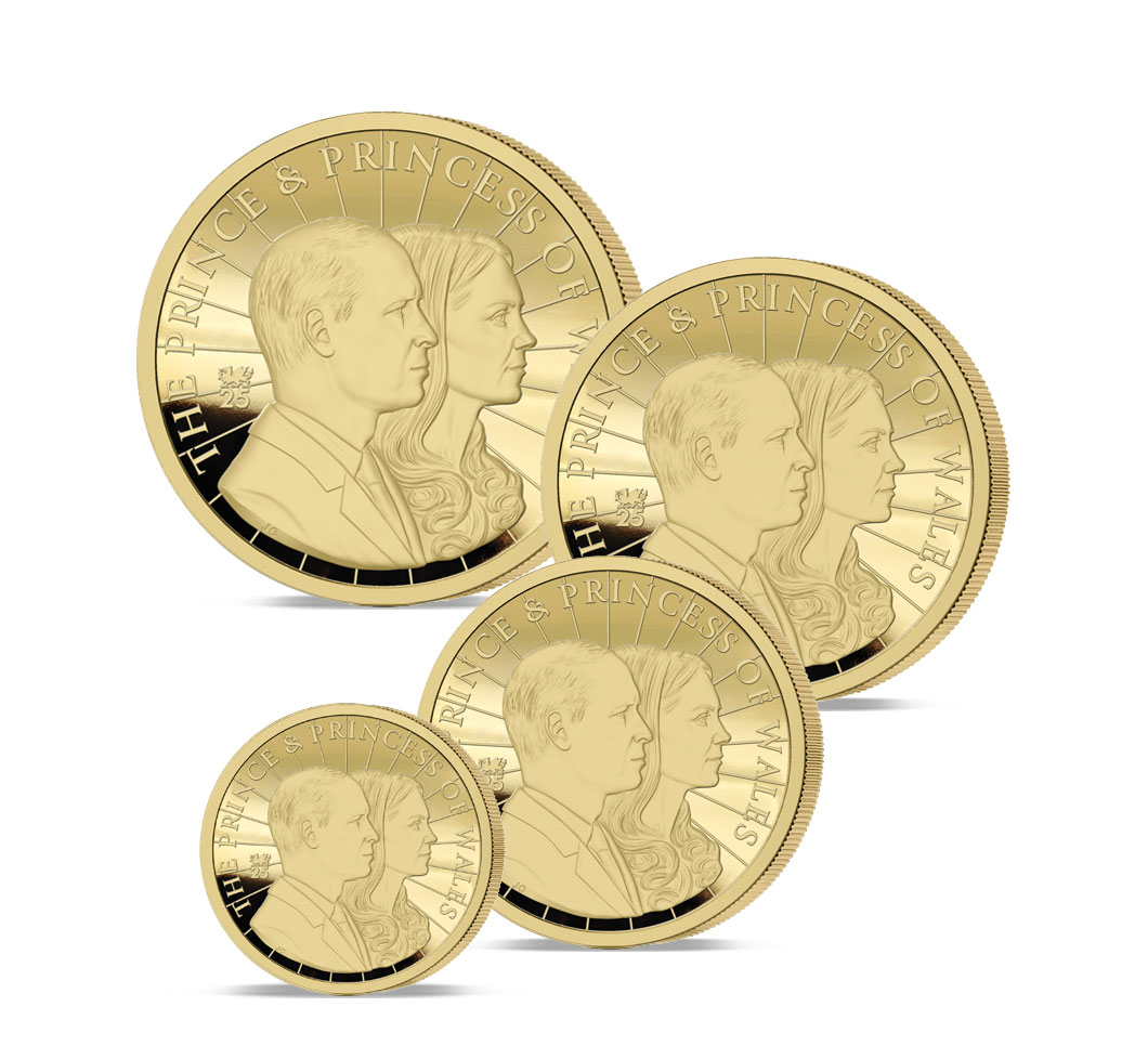 The 2026 William and Catherine 25th Anniversary Gold Prestige Sovereign Set