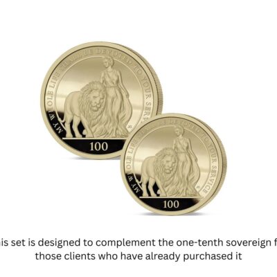 The 2026 Queen Elizabeth II and the Lion Platinum-Gold Essential Infill Sovereign Set